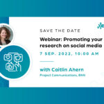 Webinar: Promoting your Research on Social Media (7 Sept. 2022)